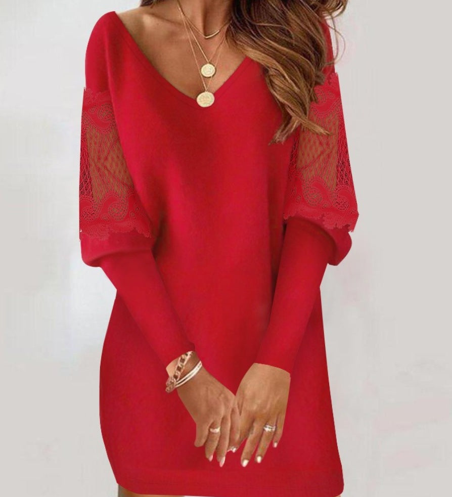 Simona – Elegantní krajkové šaty