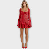 The Romantic Dress with Lace and Sheer Effect