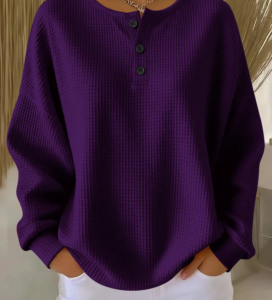 Michaela – Stylový dámský svetr s knoflíky