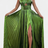 Aikaterini™ | Lesklé maxi šaty