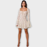 The Romantic Dress with Lace and Sheer Effect