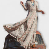 Maxi dress in soft bohemian style