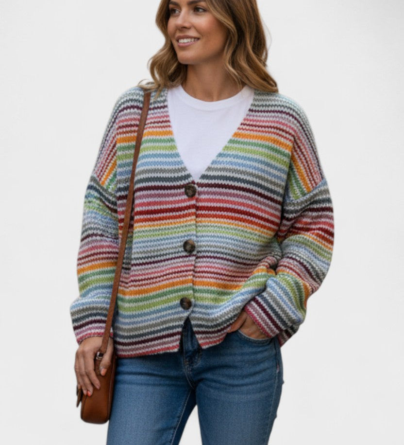 Fran™ | Živý kardigan s knoflíky