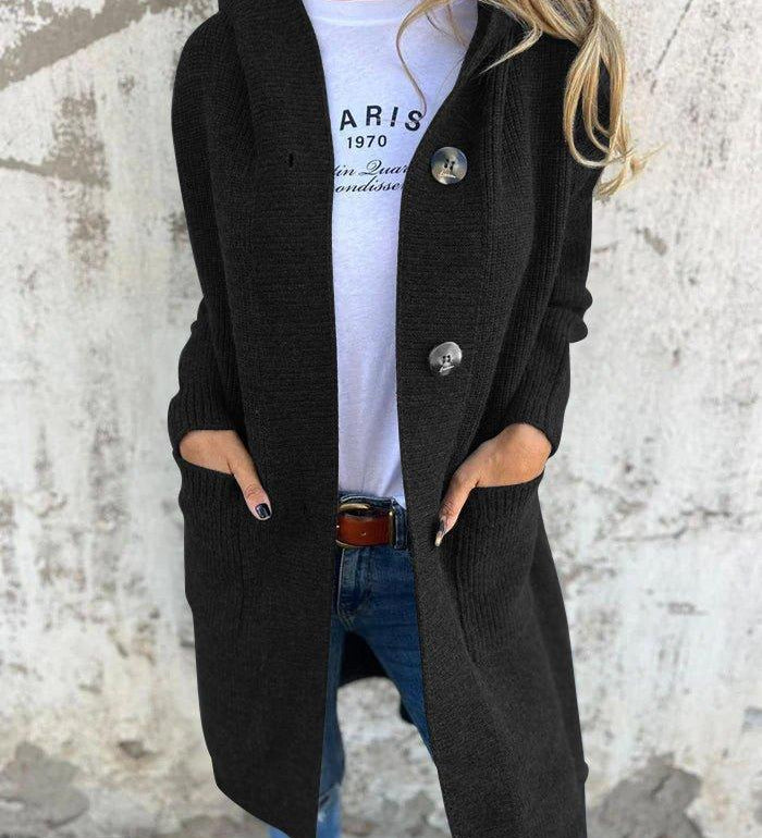 Giselle Dlouhý Pletený Kabát