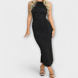 Elegant Long Sleeveless Dress