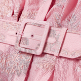 Beatrice™ | Pink Dress with Balloon Sleeves