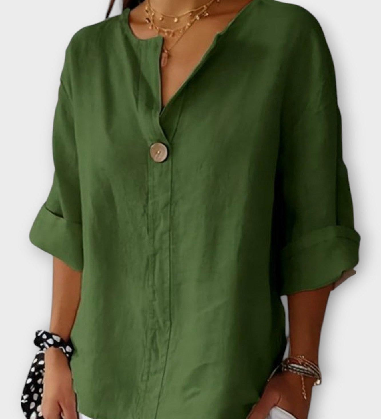 V-krční Knoflíková Tréninková Košile