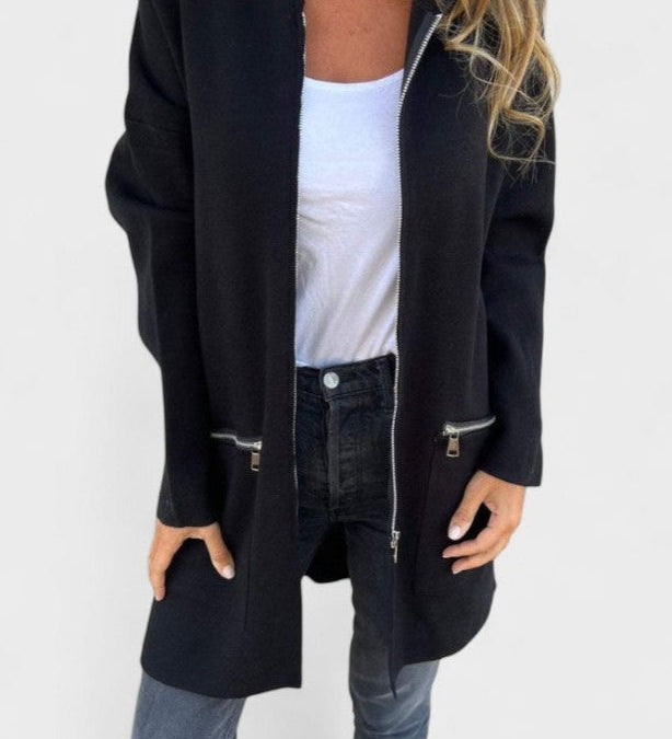 Veslina™ | Stylový Zip Svetřík