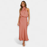 Maxi Dress with Off-Shoulder Design