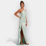 Satin Dress for Aristocratic Evenings