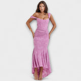 Long Dress with Elegant and Refined Corset