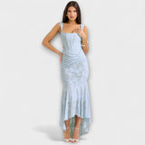 Long Dress with Elegant and Refined Corset