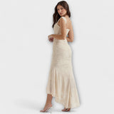 Long Dress with Elegant and Refined Corset