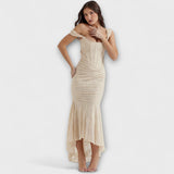 Long Dress with Elegant and Refined Corset