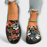 Orla – Colourful Loafers with Floral Design