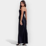 Clashy Maxi Dress with Elegant Style